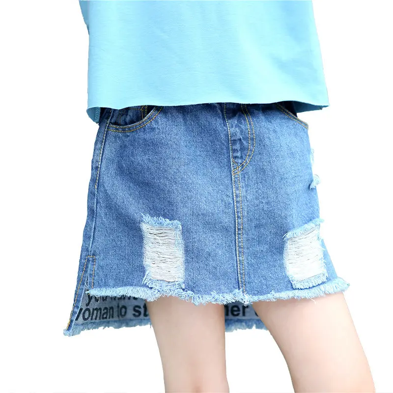 Girls Denim Skirts Summer Style Children Kids Clothes Casual Toddler Girl Mini Party Jeans Skirt