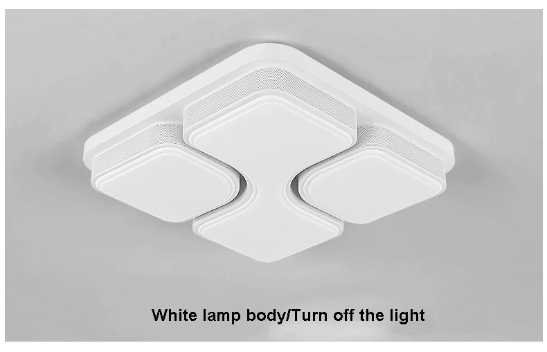 Черный/белый современный LED Потолочные светильники для Гостиная Спальня AC110V 220 В внутреннего освещения потолочного светильника Luminaria Teto