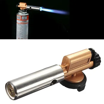 

Electronic Ignition Copper Flame Butane Gas Burner Gun Maker Torch Lighter New Drop Ship