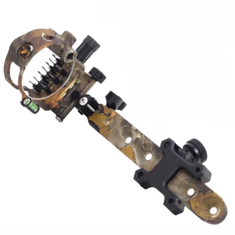 Cnc de Alumínio Pinos Composto Arco Vista 0.019 Fibra Óptica Retina 23cm Vertical Horizontal Ajuste Tiro 7 8 Esporte e Lazer