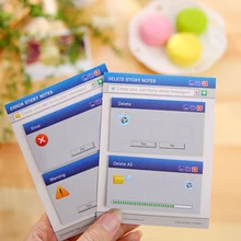 Cute Computer System Shape Memo Pad Creative Diy Sticky Notes Diary Set Kawaii Stationery Stickers Post It Office Supplies