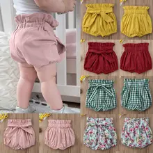 Популярные летние детские для маленьких мальчиков для девочек Симпатичные трусики плавки Дети пышные трусики с узорами трусы шорты