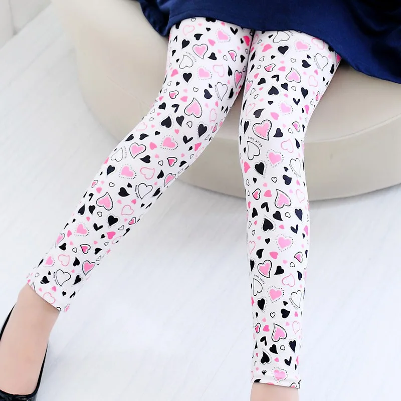 Hot New Spring Autumn Children Leggings Print Flower girls pants girls leggings