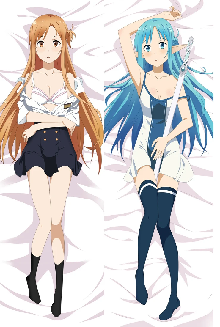 Аниме Dakimakura тело меч искусство онлайн 150x50 см 100x35 см наволочка манга 1