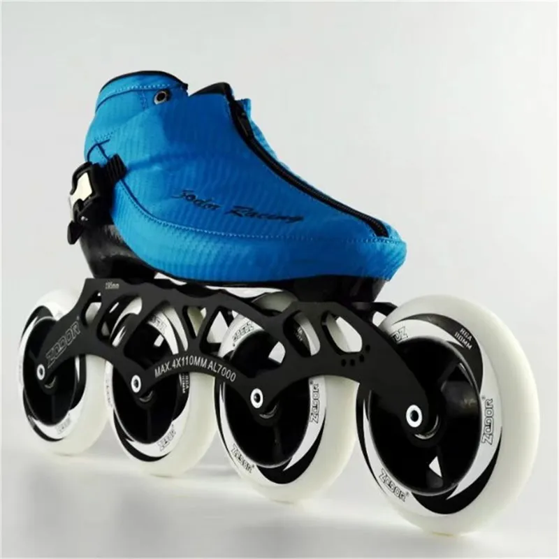 يستحق الكربون الألياف الفيبرجلاس سرعة حذاء تزلج بعجلات الأصفر كيد الكبار المنافسة الشارع سباق أحذية رياضية التدريب Patines F017