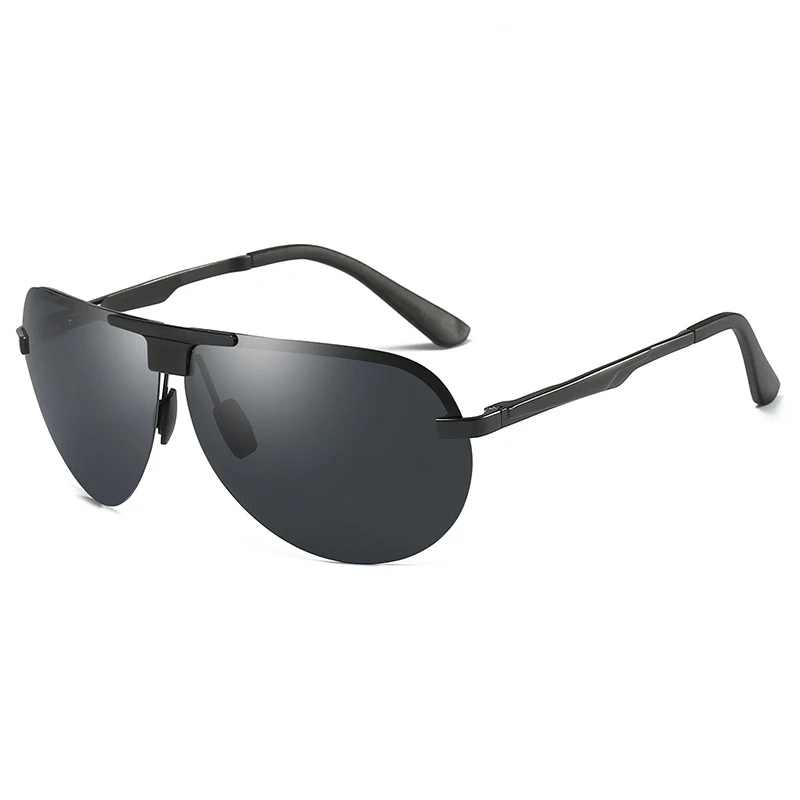  Men Metal Frame Night Vision Driver Glasses Polarized Sunglasses Cycling Men's Hd Vision Driving Go