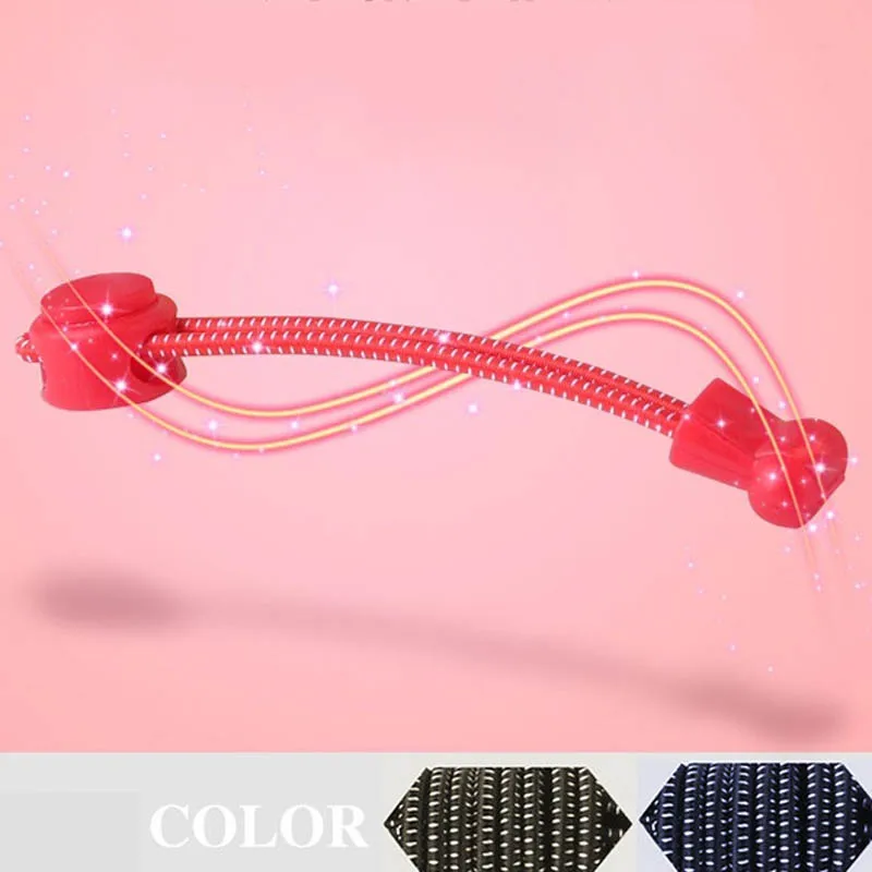1 Pair Lace Lazy Shoelace Strings Rubber Adjustable Round Colored Fashion Lace Color Rope Adult Child Safety Elastic Lace-free 1 Pair Lace Lazy Shoelace Strings Rubber Adjustable Round Colored Fashion Lace Color Rope Adult Child Safety Elastic Lace-free
