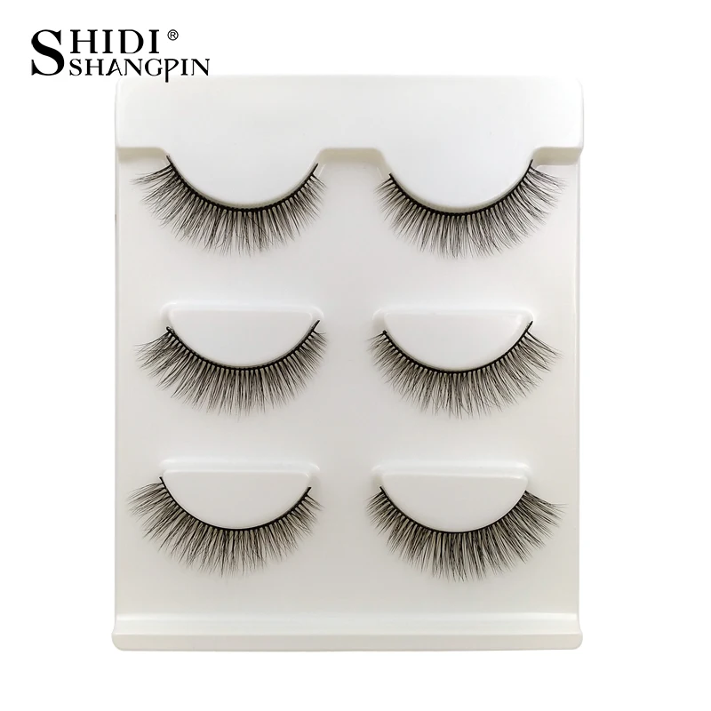 

SDSP 3 Pairs False Eyelashes Mink Eyelashes Natural Long 3D Mink Lashes MakeupEyelash Extension Faux Cils maquiagem 09