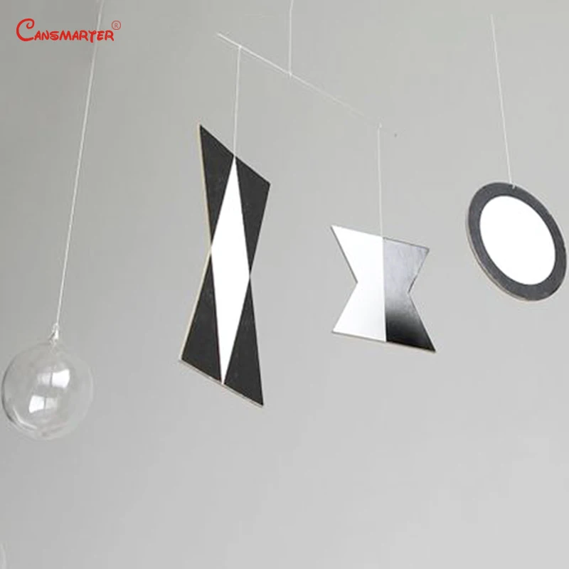  DIY Munari Mobile Montessori for Infants Toddlers Hanging Mobiles Black WhiteToy Baby Visual Practi