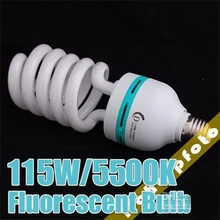 Da Foto de baixo Preço 115 W 5500 K 220 V Lâmpadas Fluorescentes Luz Do Dia Lâmpadas Luz de Vídeo Iluminação Fotográfica Venda Quente