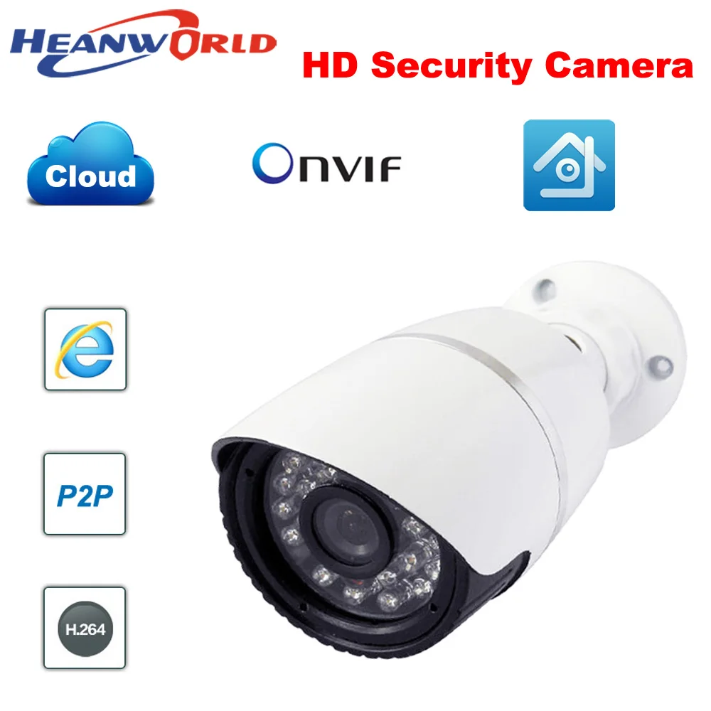 Heanworld 1080 P цилиндрическая наружная HD IP камеры cctv Поддержка камеры безопасности P2P onvif взгляд мобильного телефона день и ночь
