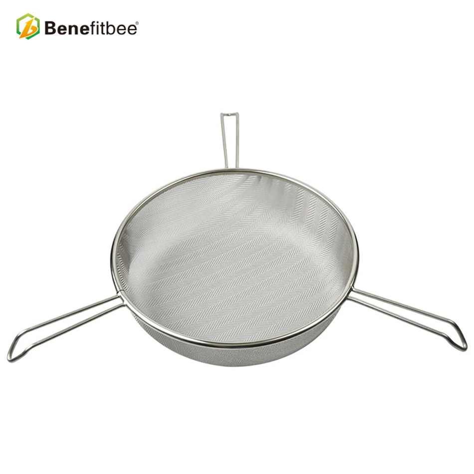 

Benefitbee Beekeeping Extractor Honey Single Sieve Honey Filter Stainless Steel Strainer With 3 Fixed Support