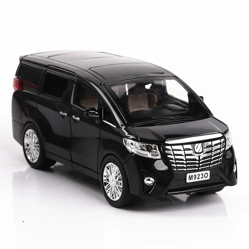 

1:32 Toyota ALphard Sound and light belt pull-back vehicle simulation alloy car model crafts decoration collection toy tools