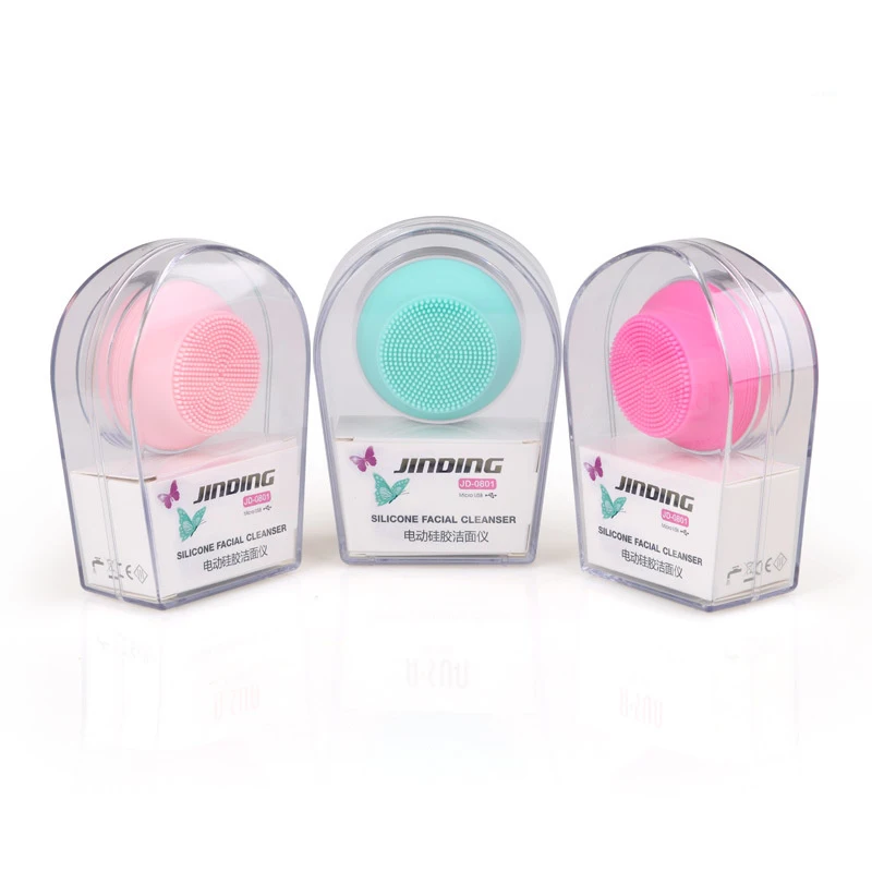 

Mini Electric Face Brush USB Charging Face Care Tool Portable Candy Color Power Facial Cleaning Device Silicone Face Scrubber