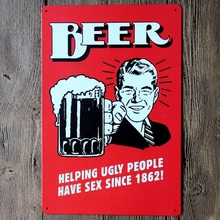 Винтажное украшение для бара, жестяная вывеска, Настенный декор в стиле ретро, металлическая художественная наклейка, плакат, 30x20 см