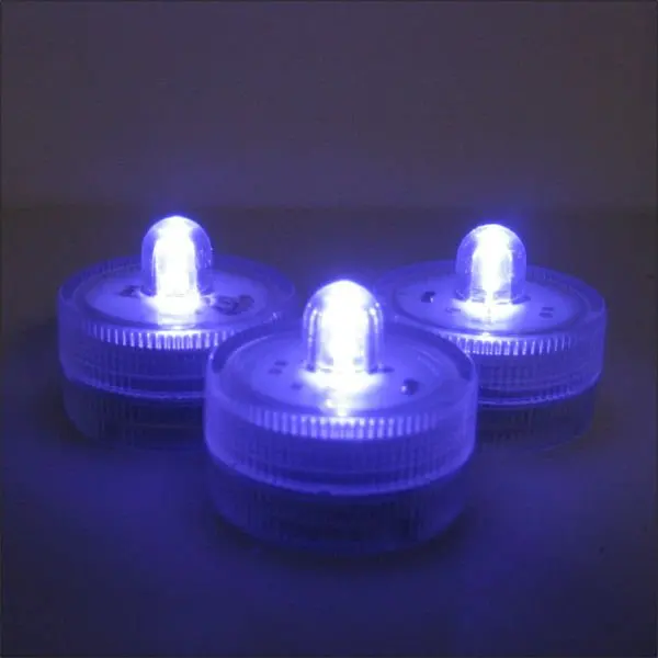 

50pcs/Lot RGB Multicolors LED Submersible Lights Waterproof Candle Tea Light for Wedding Party Events Halloween Decoration
