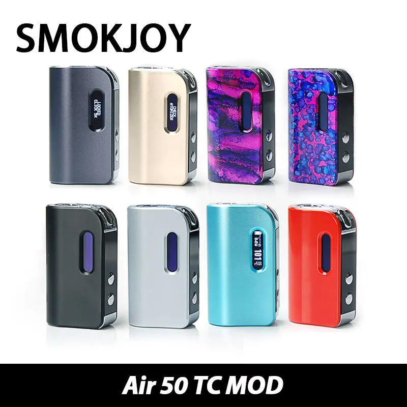 

Original SMOKJOY Air 50 TC MOD Battery 1200mah Max 50W output VW/TC Mode Electronic Cigarette Mod Clearance Price