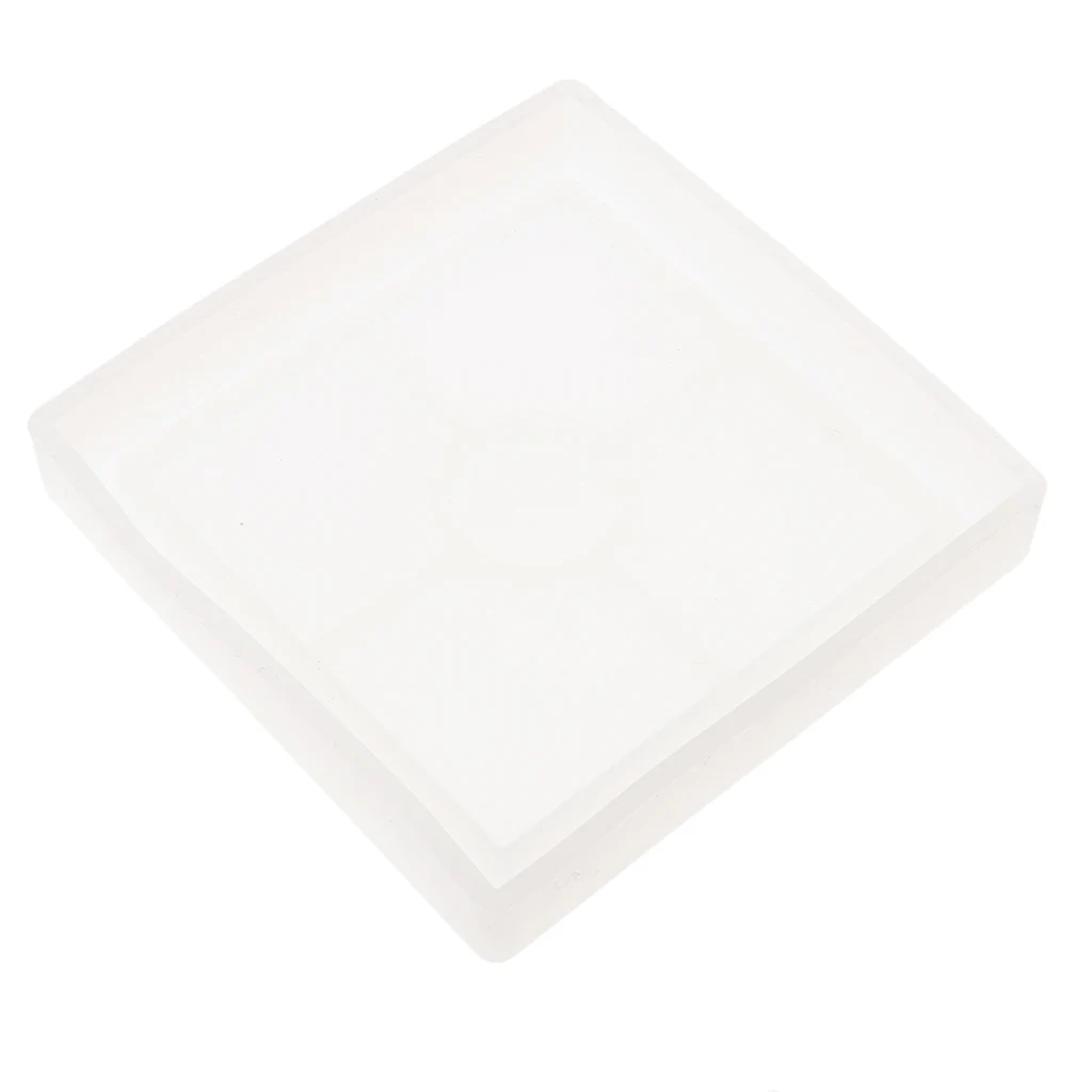 Silicone Coaster Mold Square for Resin Casting Epoxy Cement, Jewelry Making Crafts DIY Home Ornaments Coaster Cup Mat, 108mm