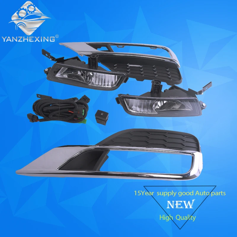 Yanzhexing, высококачественный автомобильный Стайлинг, противотуманная фара, противотуманный светильник, передний бампер, обновленный набор модификаций для HONDA CRV