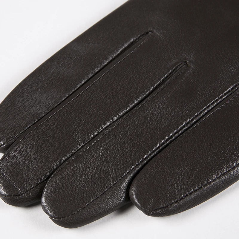 Gours перчатки зимние новые мужские перчатки из натуральной кожи перчатки из козьей кожи на кнопках черные бархатные теплые модные перчатки для вождения GSM007