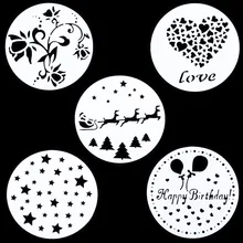 ULKNN 5 шт./лот Пластик формы для выпечки праздник форма для торта декоративная приспособления для выпечки цветочный спрей Трафареты DIY Плесень Фондант шаблон