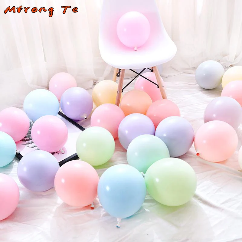 

50 100pcs 12inch Latex Balloons Macaron Color Wedding Decoration Ballon Baby Birthday Party Valentine's Day Decor Balloon