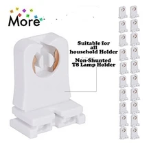 50 шт.-шунтируется T8 держатель лампы гнездо надгробие для led флуоресцентные трубки замены отложным воротником типа патрон Средний bipin разъем