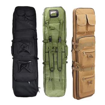 

Military Airsoft Gun Case Pouch Protection Hunting Bag Tactical Dual Rifle Carry Bag with Shoulder Strap drop shipping