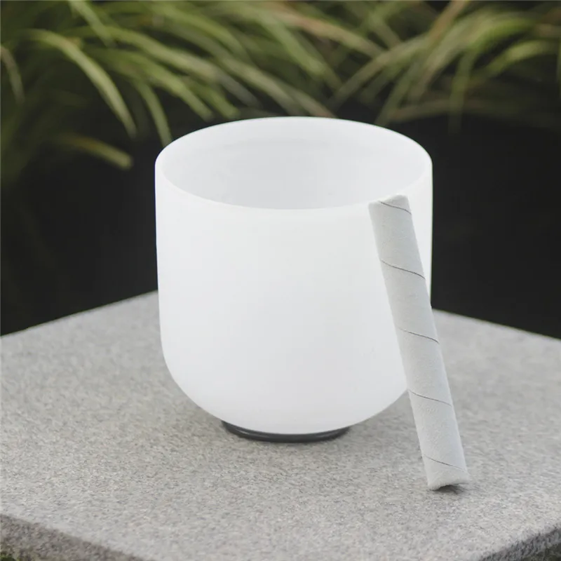 Mrosaa 20*16cm 8 inch B tone Crystal Music Bowl Buddha Sound Bowl Hand Hammered Relax Soothing Relax Soothing Singing Bowl 20