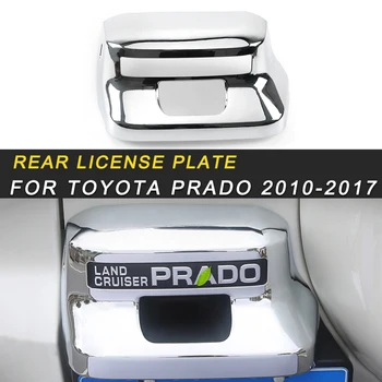 

For Toyota Prado 2018-2019 Car Styling Rear License Plate Tag Frame Cover Trim Sticker Exterior Accessories