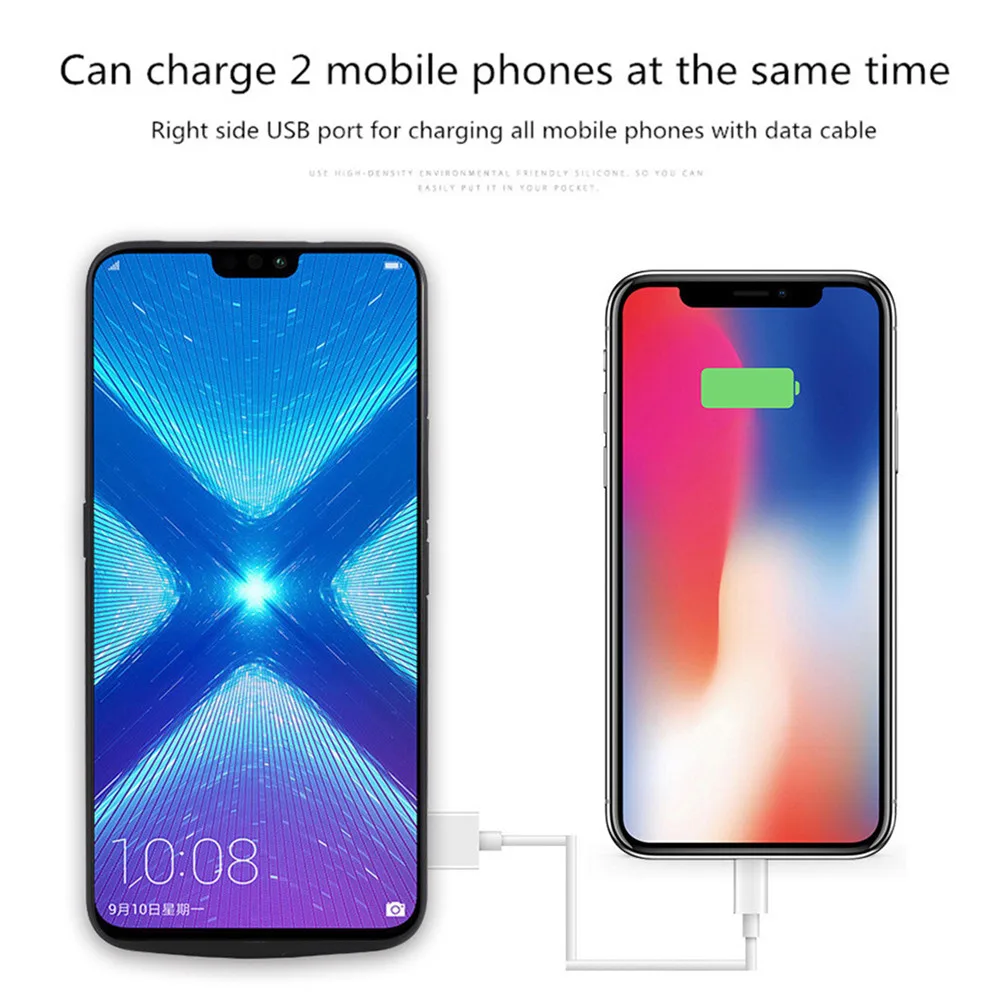 Чехол NTSPACE power Bank для huawei Honor 8X, чехол для аккумулятора, 6500 мА/ч, запасной аккумулятор, зарядное устройство, чехол s для Honor 8X, чехол для зарядки