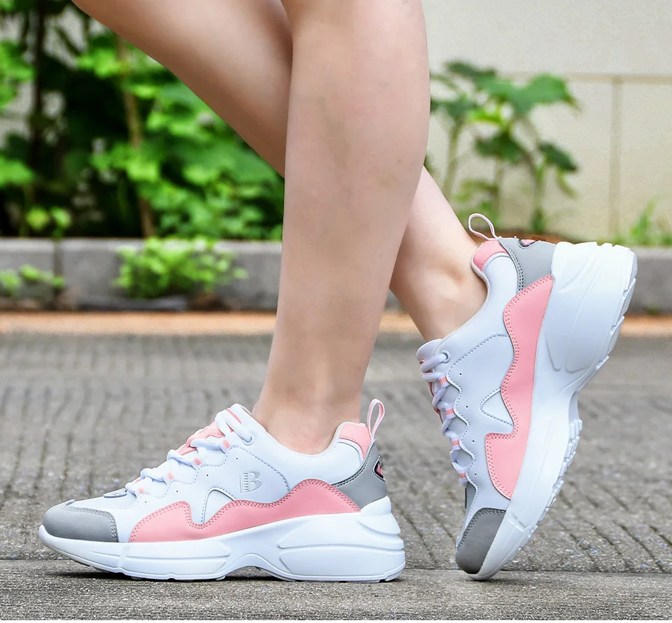 BONA New Fashion Style Platform Sneakers Ladies Brand Chunky Causal Shoes Woman Leather Leisure Shoes Chaussure Femme Comfy