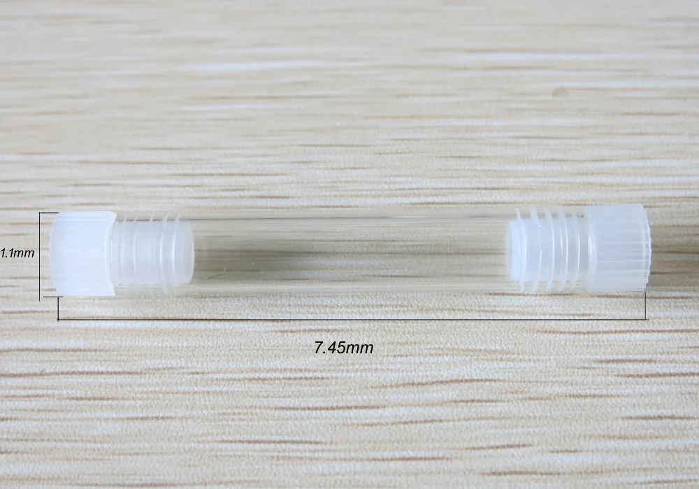 500 pcs lot Empty Sample Glass Tube With White PE Cork Small Alcohol Test Tube With 5
