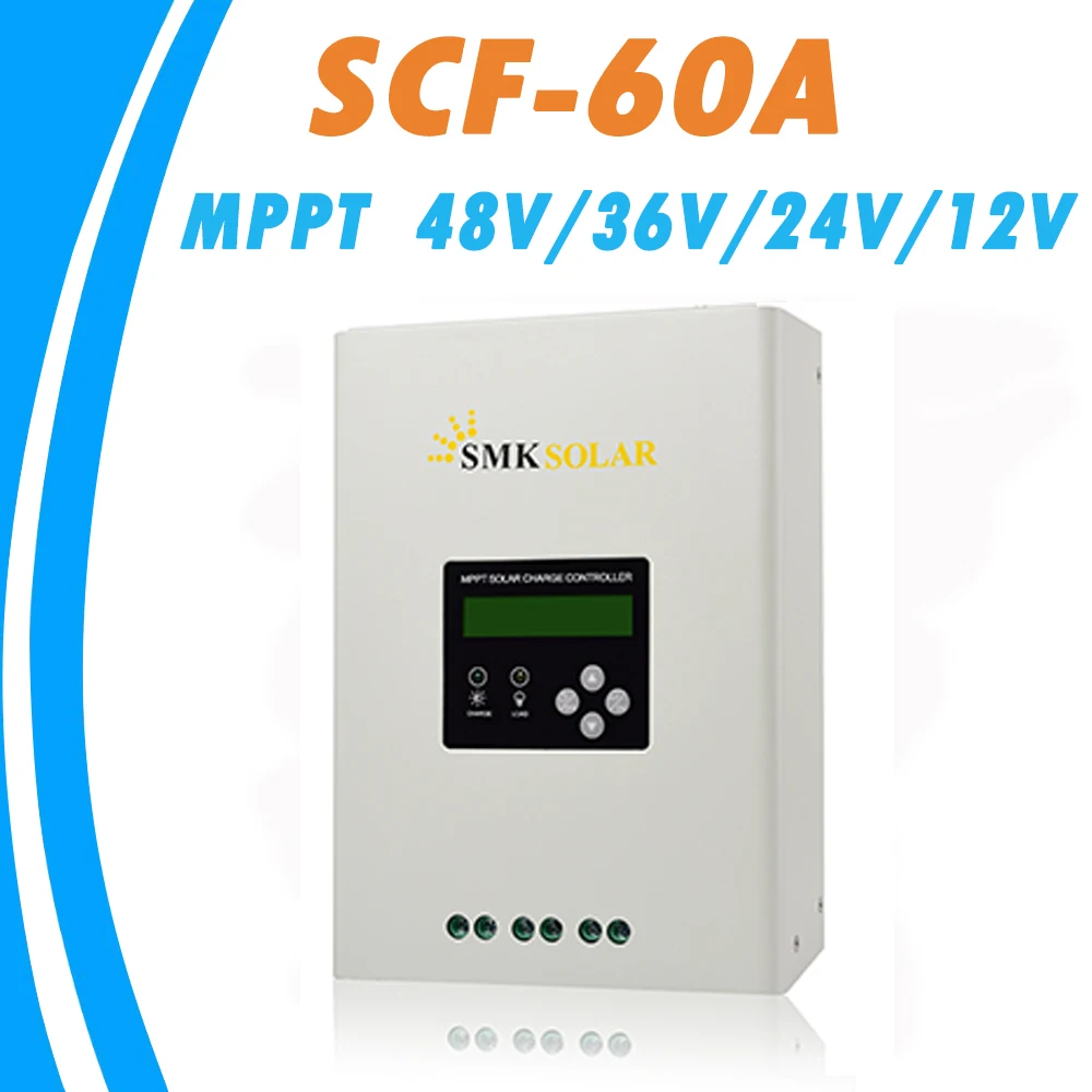 

MPPT 60A Solar Charge Controller 48V/36V/24V/12V for Max 150V Solar Panel Input Dual Fan Cooling RS485 Communication Port NEW