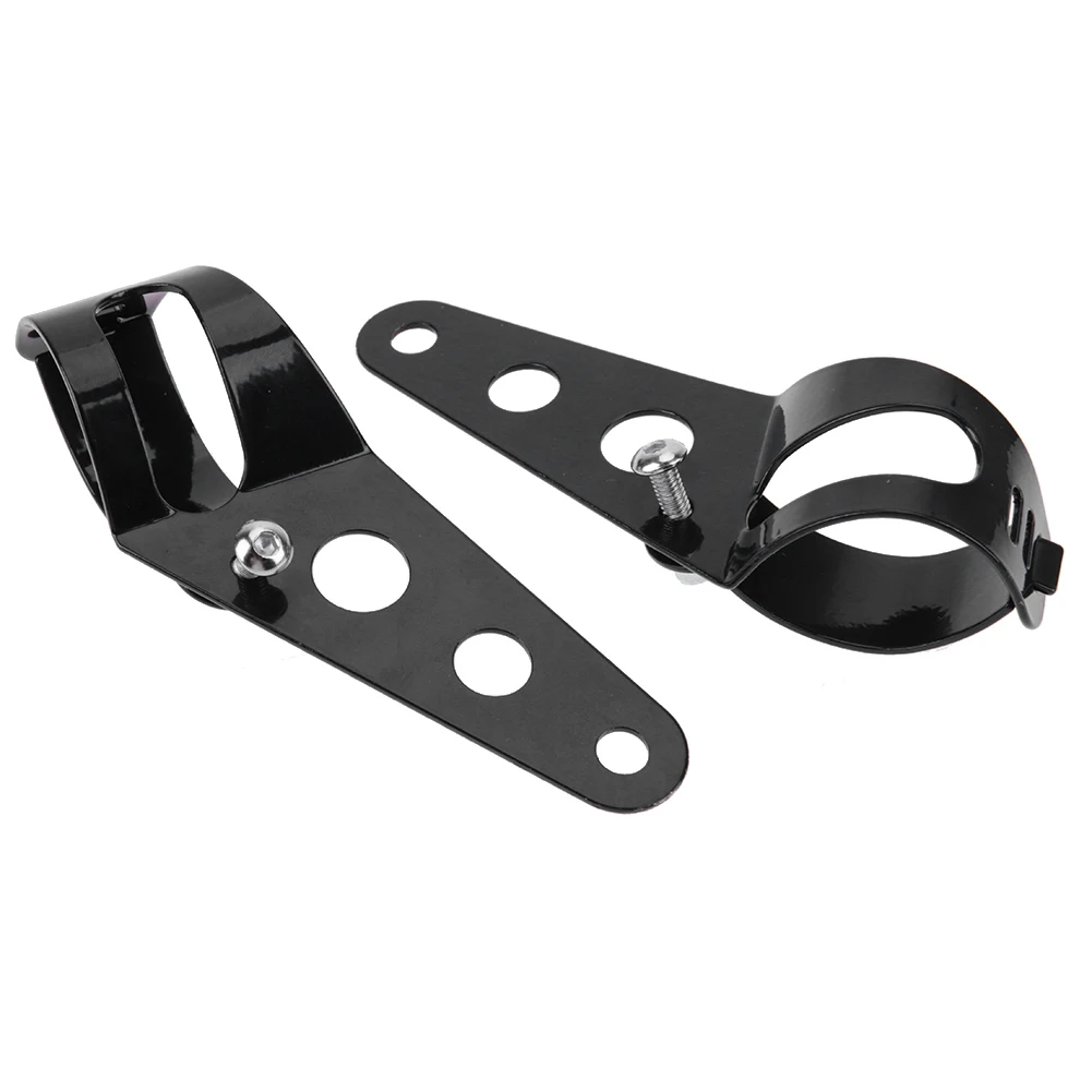 28mm 43mm Universal Motorcycle Headlight Mount Brackets Fork Ear Chopper Headlamp Holder Adjust