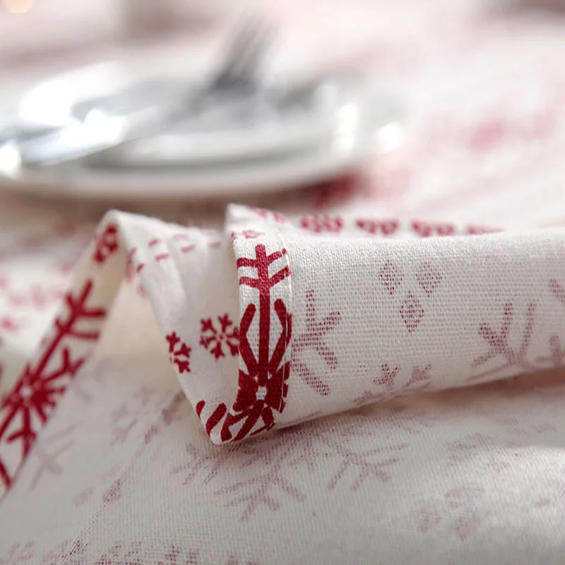  Canvas tablecloth thickened with a holiday Christmas tablecloth banquet birthday party table living