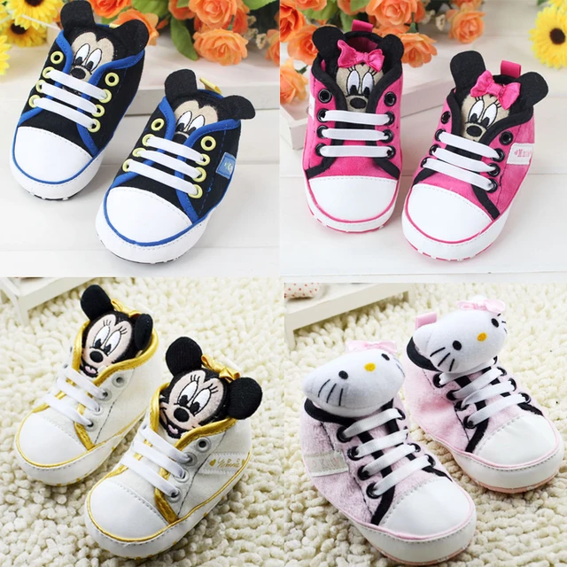 11 13cm 0 1 Year Old Baby Girls Boy Shoes High Cute Cartoon Kitty