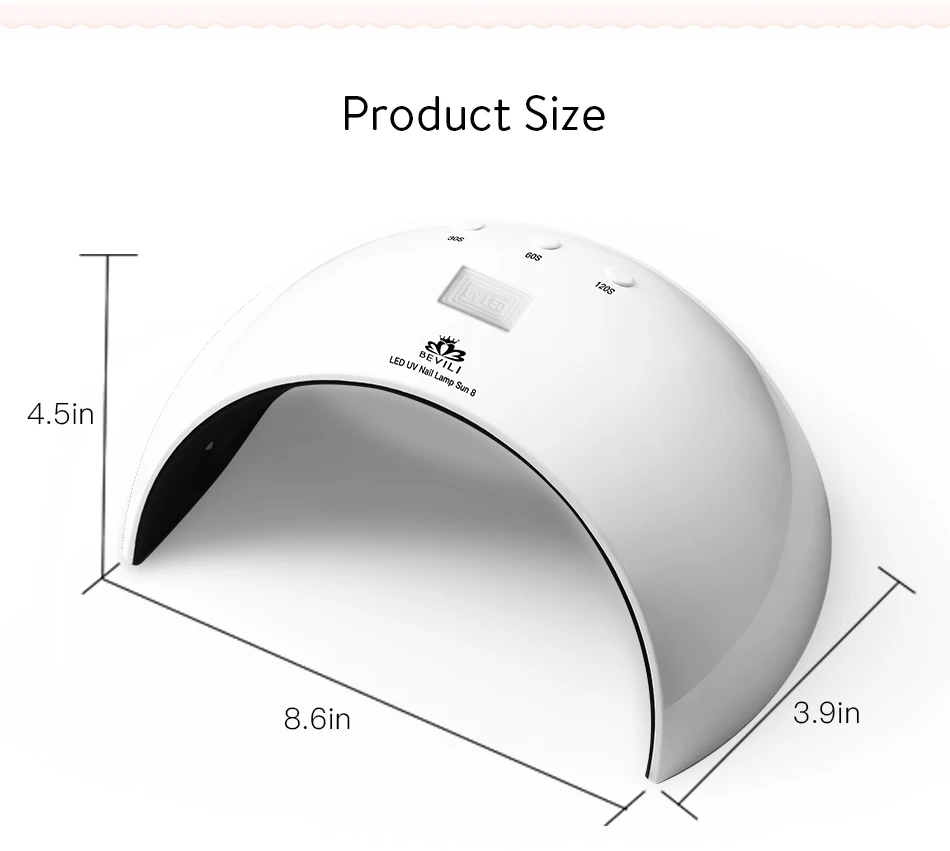 SUN8 светодиодный светильник для сушки ногтей для маникюра с низким тепловым режимом, не поврежденные ногти, утонченные отверждающие гели, профессиональные инструменты для маникюра