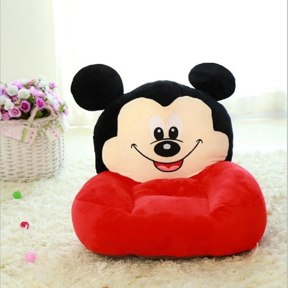 Baby Seats Sofa Baby Cartoon Red Animal Children Chair Baby Kids Toys Sofas With Diy Sewing Cotton Fillers Filling Material