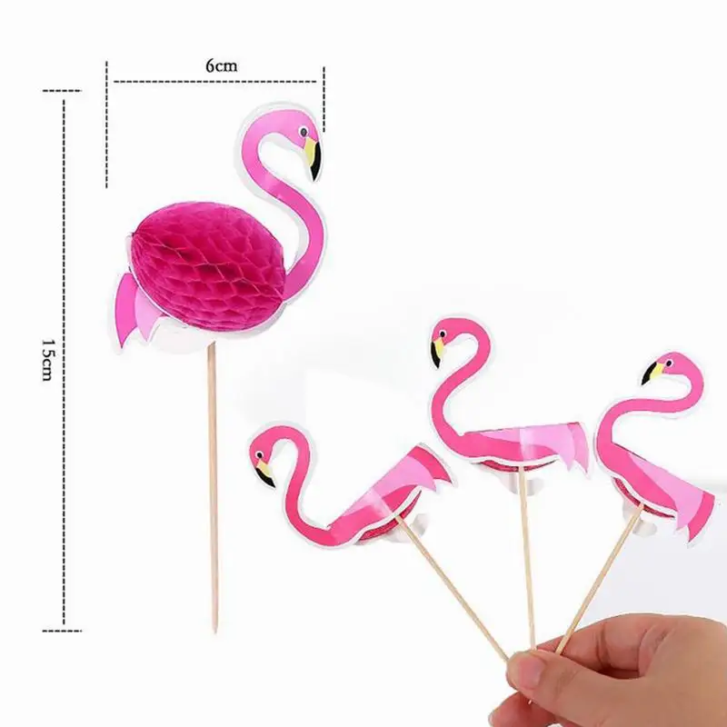 4 шт. Фламинго кекс Toppers DIY топперы для тортов Picks Pinapple Topper свадебное украшение день