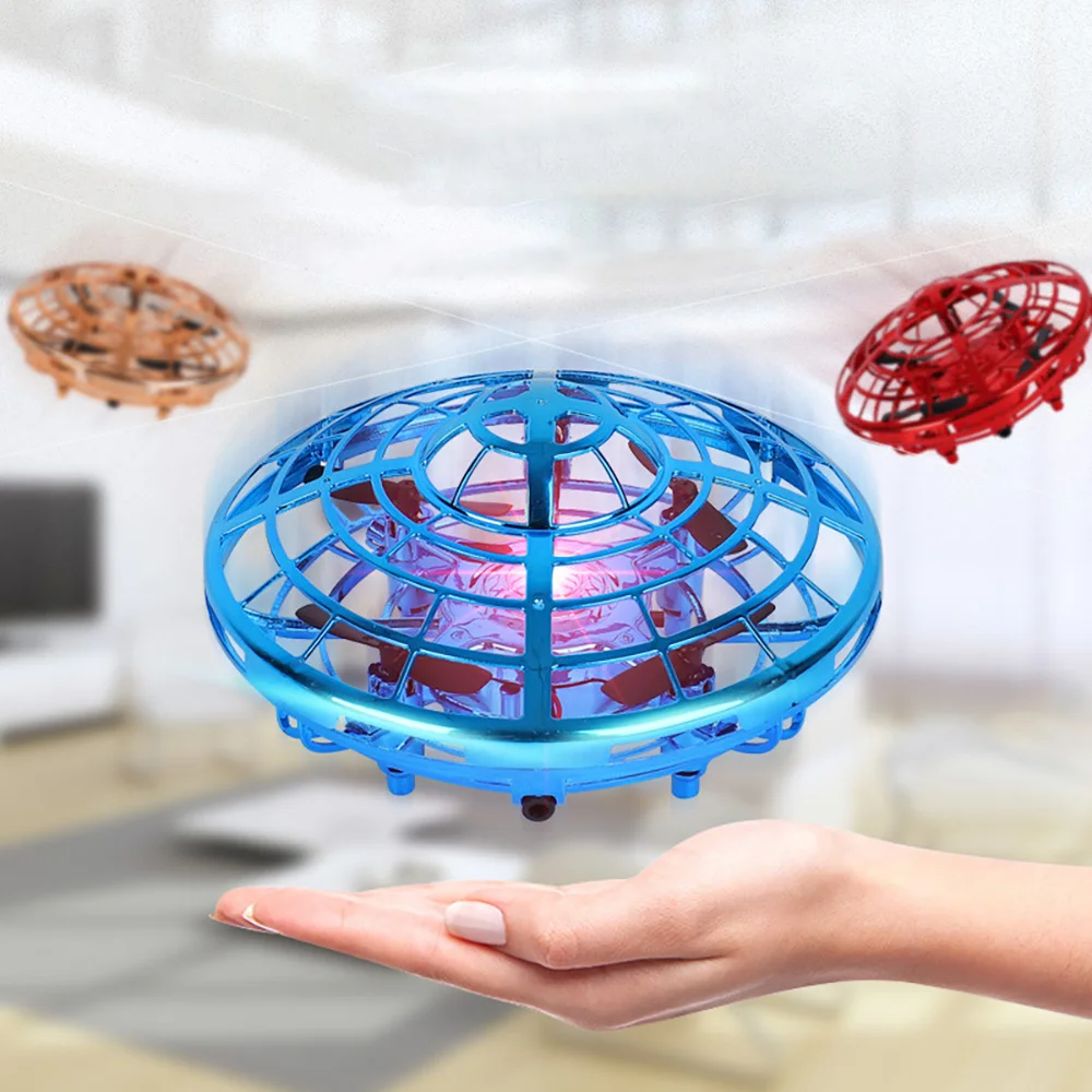 Индукционный анти-столкновения для НЛО Мини Дрон ручной Летающий Глобус ручной управляемый вертолет Индуктивная летающая мяч самолет с ДУ игрушки