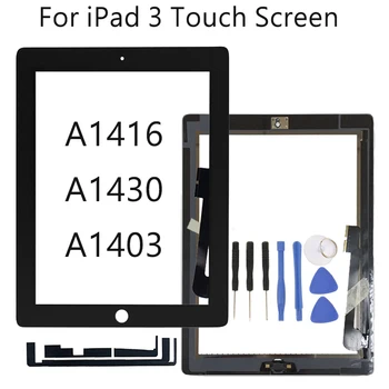 

9.7" For Apple iPad 3 A1416 A1430 A1403 Touch screen LCD Outer Touch Screen Digitizer Front Glass Panel With Home Button