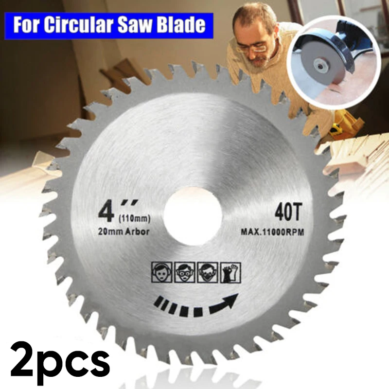 2x 40 Teeth Grinder Ultra Saw Disc Circular Sawing Blade Wood Cutting Round DIY