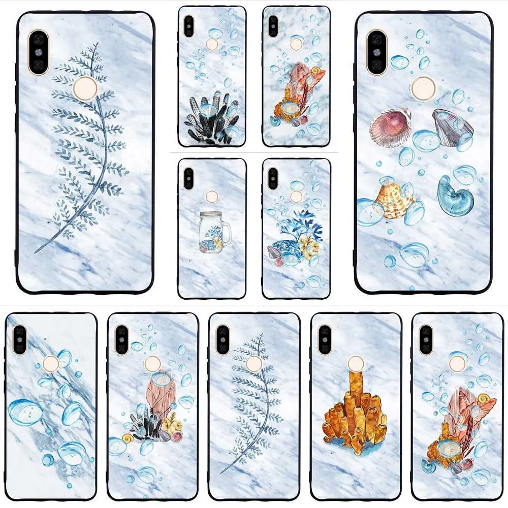 

Print Marble Ocean Phone Cover for Xiaomi Redmi 5 Case 4A 4X 5A Prime 6A Note 5 6 Pro Plus Covers Skin A7