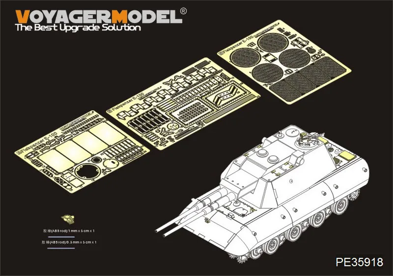 For ALL VOYAGERMODEL 1//35 ,PEA065 PE for Panther A//G Anti Aircraft Armor