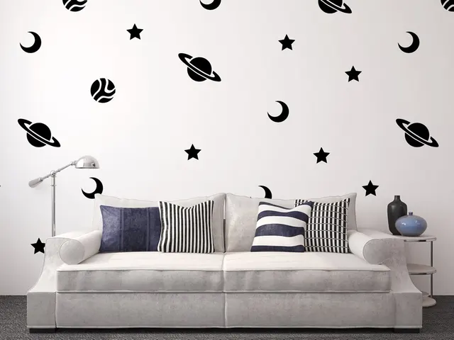 giant full wall adventure wall decal space nursery boy wall decor