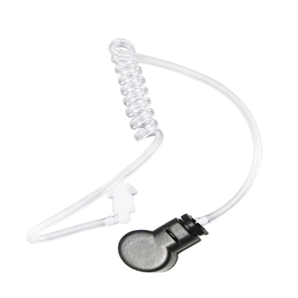 20PCSlot Detachable clear acoustic tube with earbuds end tips for two way radio acoustic tube earpiece replacement (1)