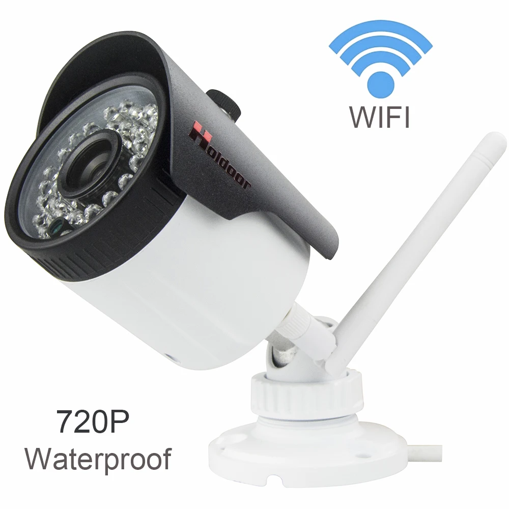 

FULL HD 720P 1MP Outdoor IP66 Waterproof Netcam Max 64Gb SD Card Slot IP Camera Wifi IR Night Bullet Wireless/Wired Security Cam