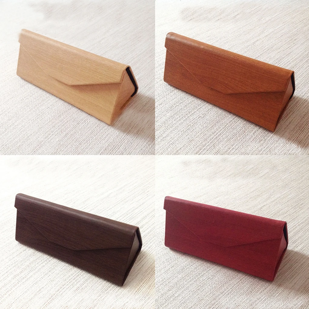

Foldable PU Sunglasses Eyeglasses Box Magnetic Closure Eyewear Box Solid Color Fashion Glasses Protective Organizer