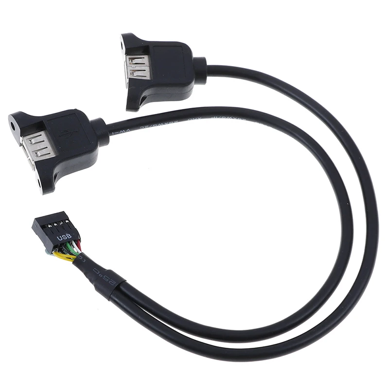 30 см Внутренняя Материнская плата 9pin шаг 2 54 мм до двойной Порты и разъёмы USB 0 с